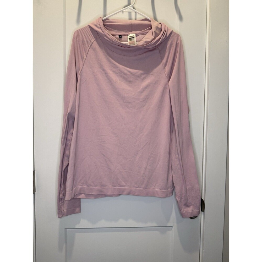 Gymshark Shirt Women's X-Large Purple Long Sleeve Hoodie Active Stretch Gym